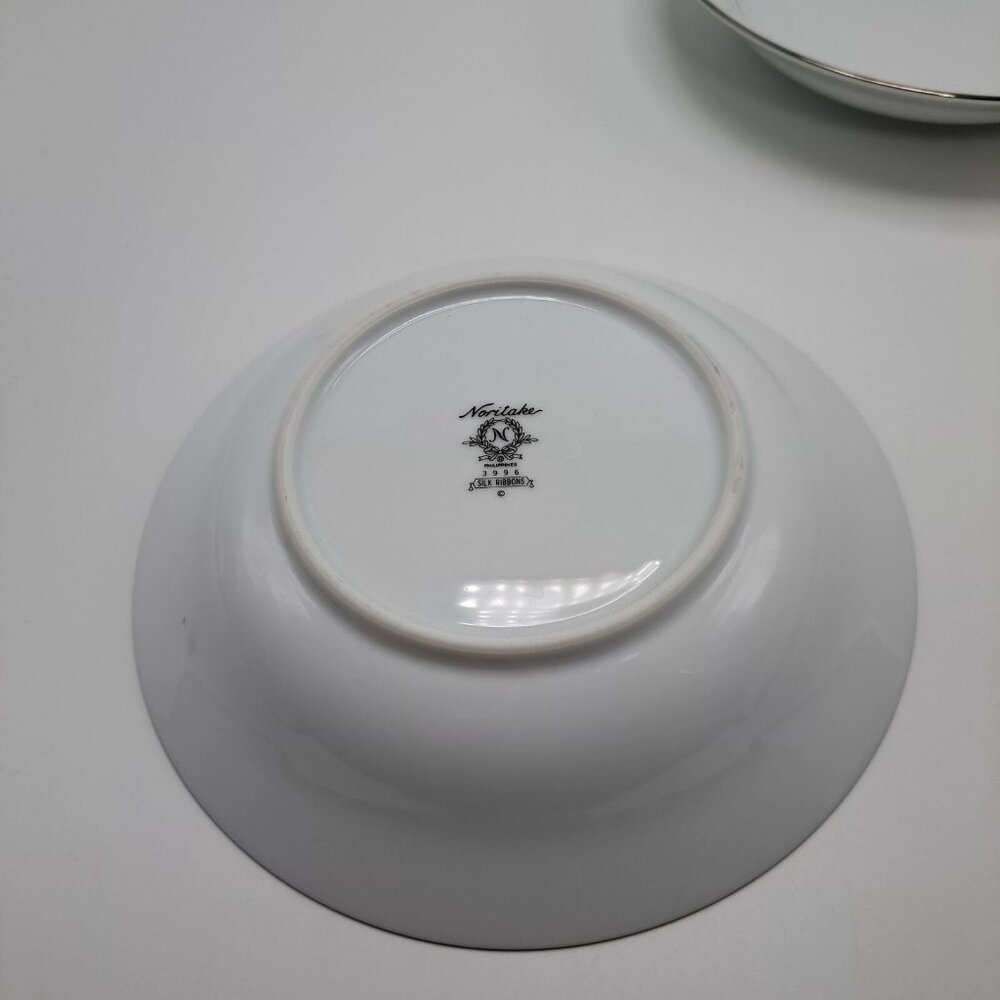 2x Noritake Silk Ribbons Soup Bowls - Picture 6 of 8